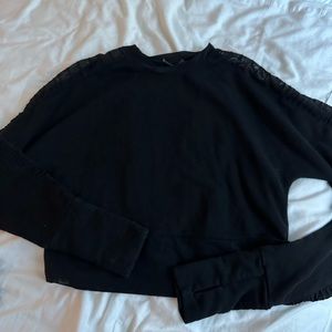 Alo cropped hoodie with elbow cutouts